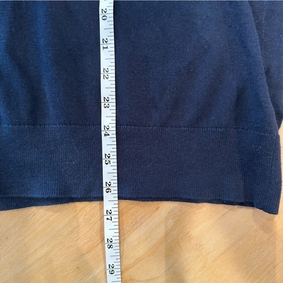 Banana Republic Pima Cotton Cashmere Sweater 1/4 Zip Pullover Men’s Large Blue - Picture 6 of 7